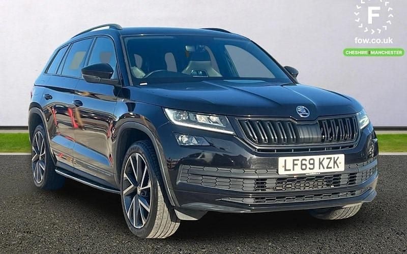 Black Used 2019 Skoda Kodiaq SportLine SUV | £22,599 (Good price) - Image 1/4