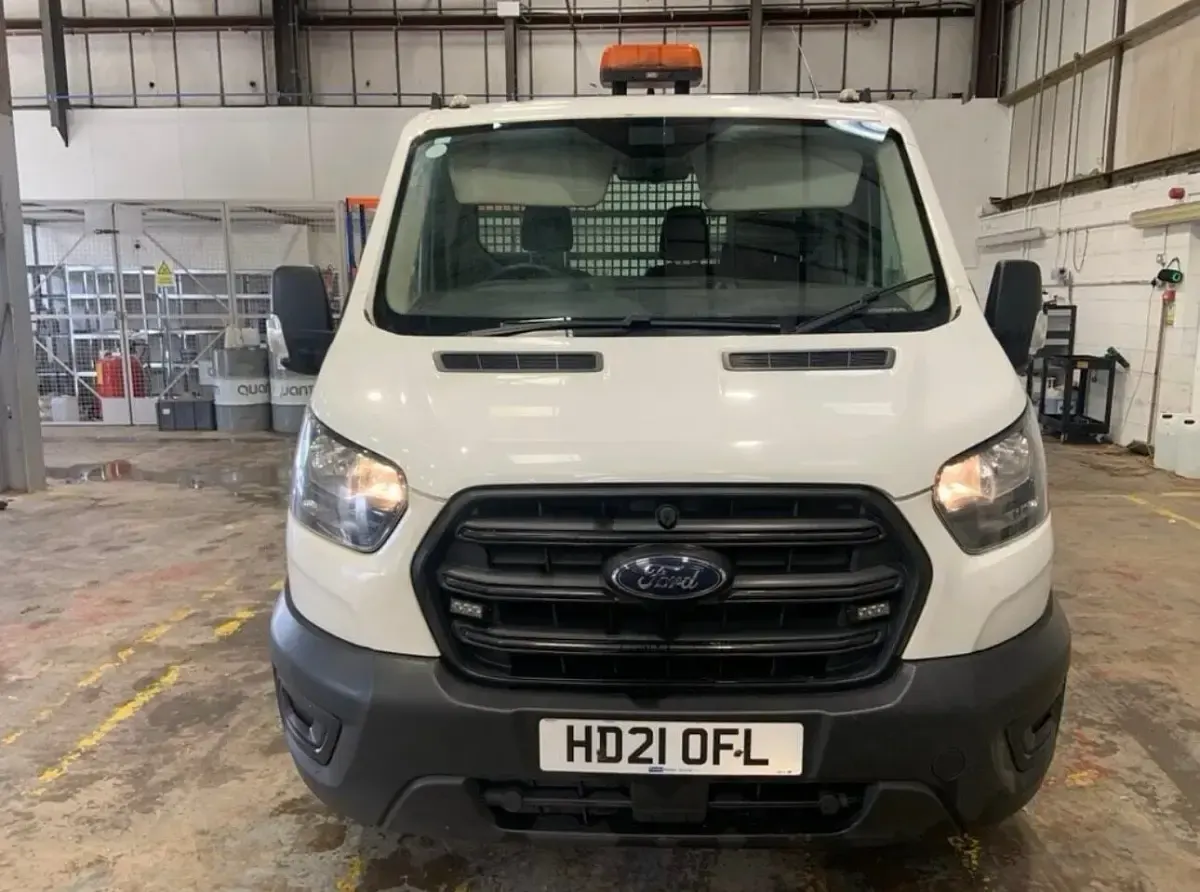 Used Ford Transit 130 HP (95 kW) 2021 White Cabriolet