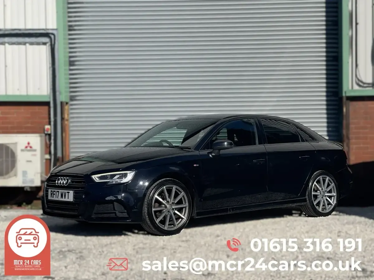 Used Audi A3 Black Edition 150 HP (110 kW) 2017 Black Sedan
