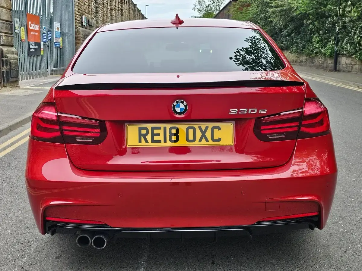 Used BMW 330e M Sport 2018 Red Sedan
