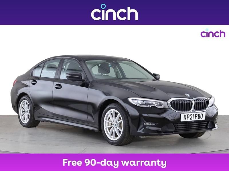 Black Used 2021 BMW 330e Sedan | £14,899 (Good price) - Image 1/3