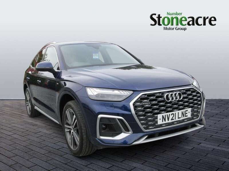 Blue Used 2021 Audi Q5 Sportback S-Line SUV | £29,089 (Good price) - Image 1/4