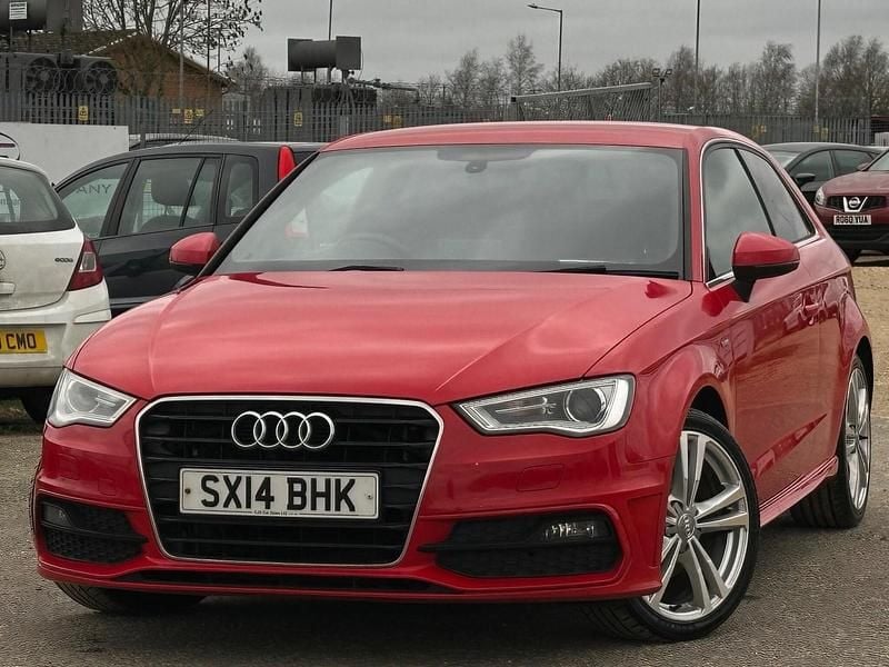 Used Audi A3 S-Line 150 HP (110 kW) 2014 Red Hatchback