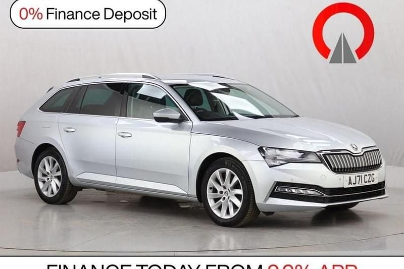 Used Skoda Superb SE Technology 218 HP (160 kW) 2021 Silver Estate
