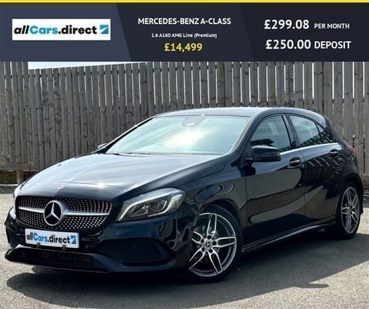 Black Used 2018 Mercedes A160 AMG line Hatchback | £13,999 (Fair price) - Image 1/1