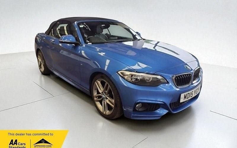 Blue Used 2015 BMW 218 M Sport Cabriolet | £7,850 (Fair price) - Image 1/2