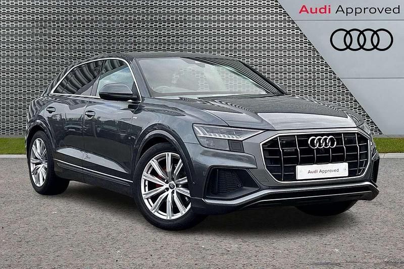 Grey Used 2018 Audi Q8 S-Line SUV | £33,495 (Fair price) - Image 1/4