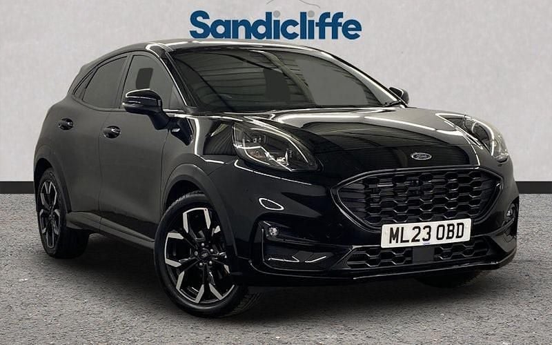 Black Used 2023 Ford Puma Gen-E ST-Line X Hatchback | £15,617 (Fair price) - Image 1/4