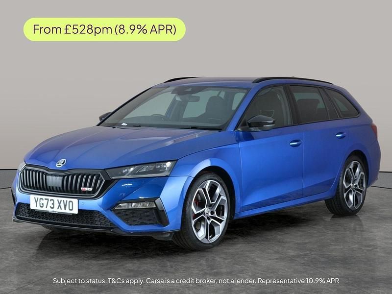 Blue Used 2023 Skoda Octavia vRS Estate | £28,001 (Expensive) - Image 1/3