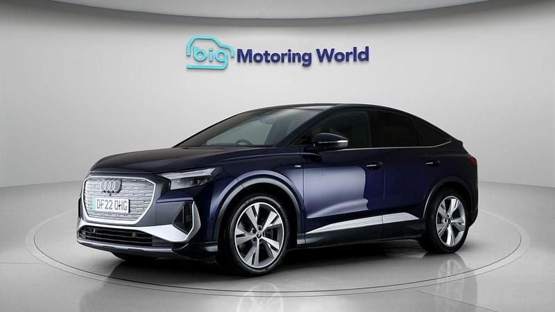 Used Audi Q4 Sportback e-tron S-Line 219 kW (299 HP) 2022 Blue SUV