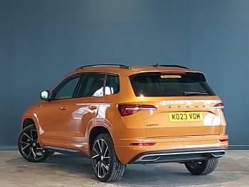 Used Skoda Karoq SportLine 150 HP (110 kW) 2023 Orange SUV