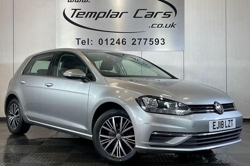 Used VW Golf VII SE 125 HP (91 kW) 2018 Silver Hatchback