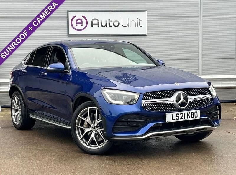 Used Mercedes GLC300 AMG line 2021 Blue Coupe