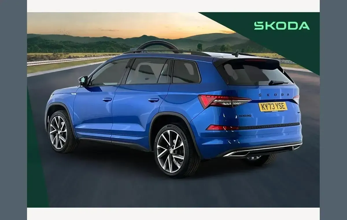 Used Skoda Kodiaq SportLine 190 HP (139 kW) 2023 Race blue SUV