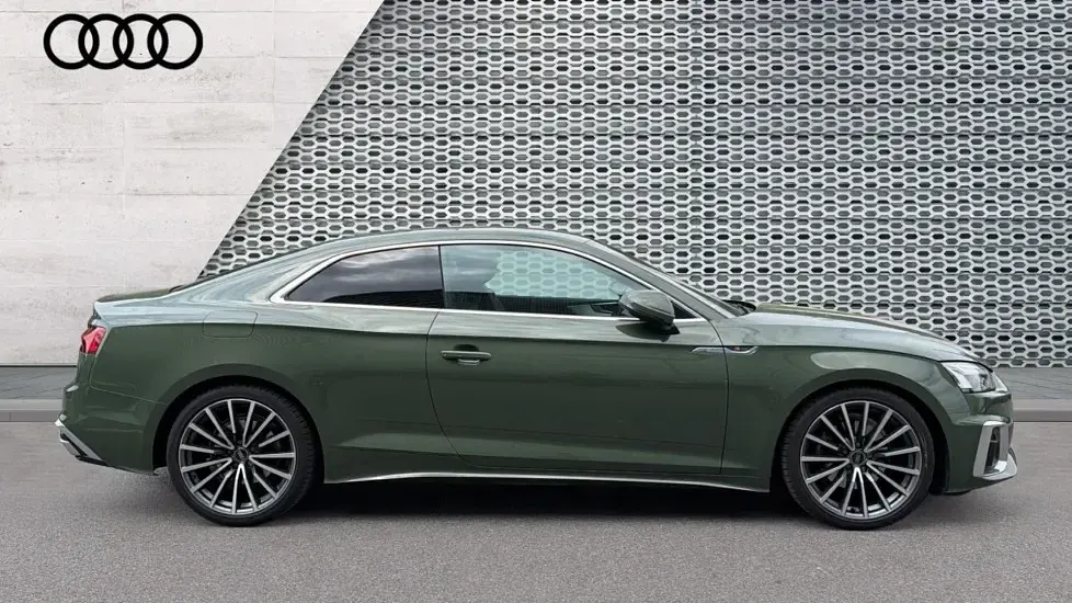 Used Audi A5 S-Line 150 HP (110 kW) 2023 Green Coupe
