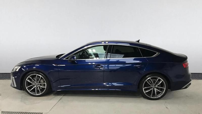 Used Audi A5 S-Line 204 HP (150 kW) 2020 Blue Hatchback