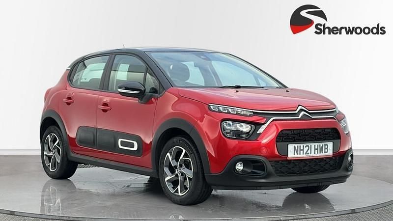 Red Used 2021 Citroën C3 PureTech Hatchback | £10,499 (Fair price) - Image 1/4