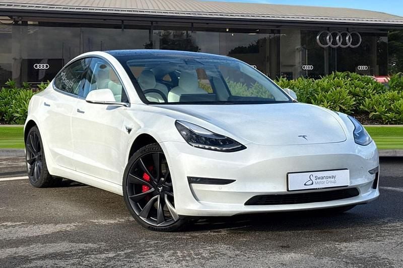 White Used 2020 Tesla Model 3 Performance Sedan | £18,495 (Fair price) - Image 1/4