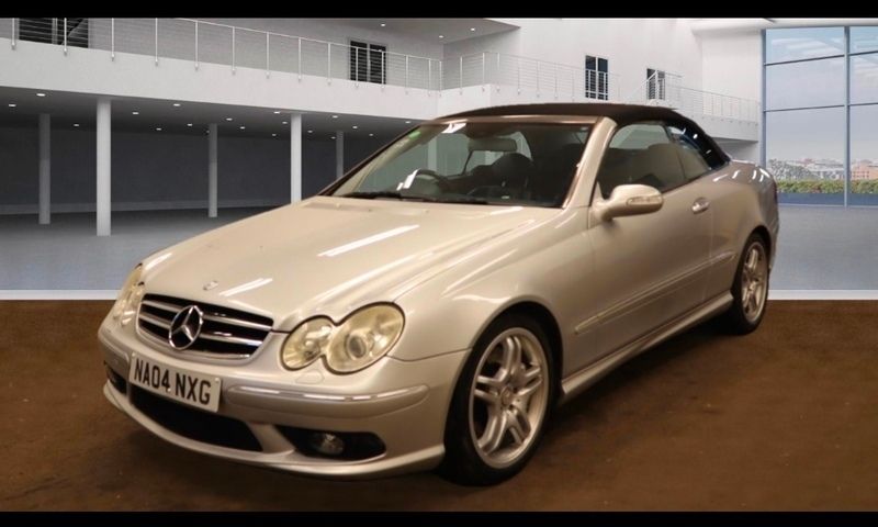 Used Mercedes CLK55 AMG AMG 369 HP (271 kW) 2004 Silver Cabriolet