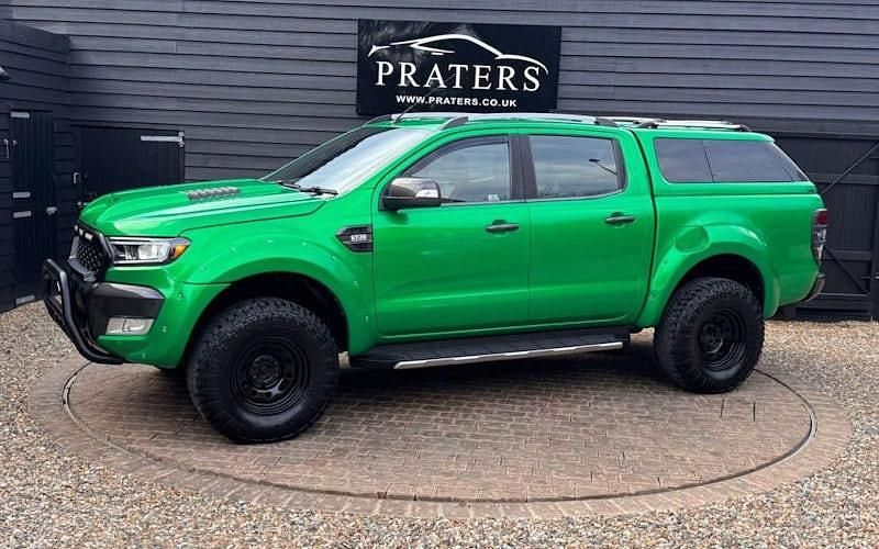 Begagnad Ford Ranger Wildtrack 200 HK (147 kW) 2018 Grön Pickup