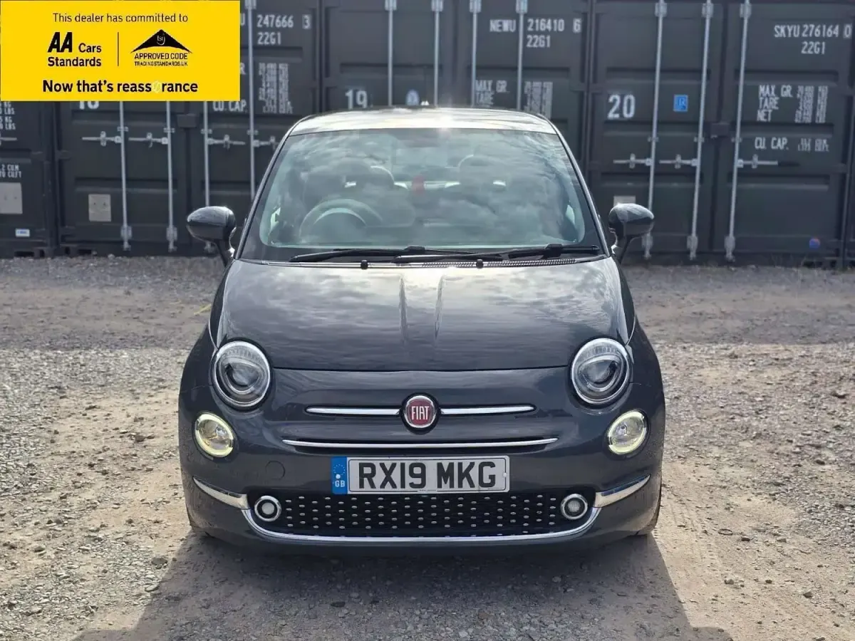 Used Fiat 500 Lounge 69 HP (50 kW) 2019 Grey Hatchback