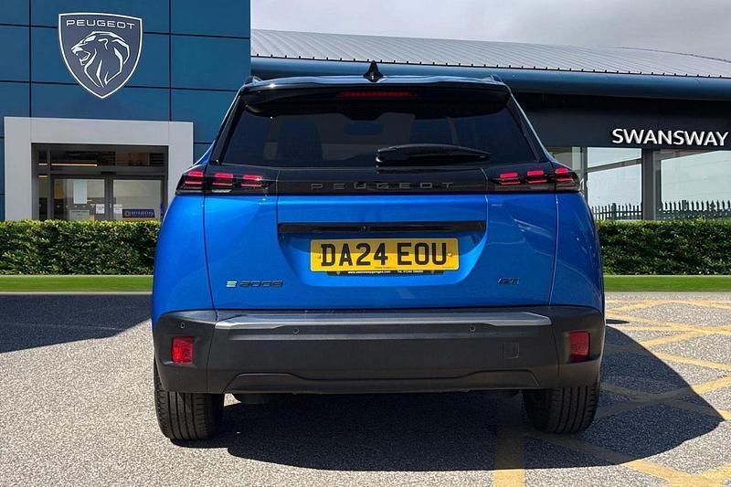 Blue Used 2024 Peugeot e-2008 GT SUV | £19,495 (Expensive) - Image 1/4