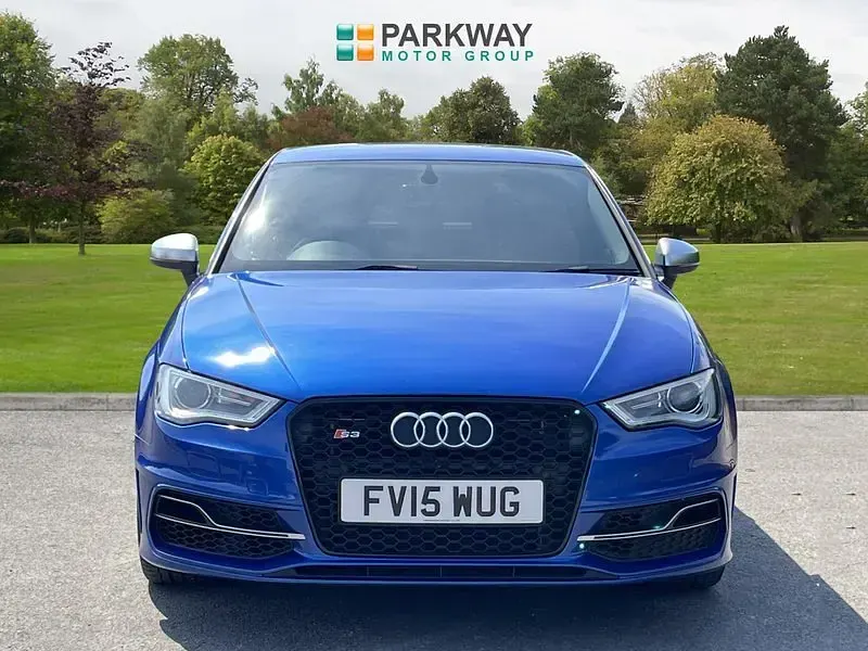 Used Audi S3 Sportback Design 300 HP (220 kW) 2015 Blue Hatchback
