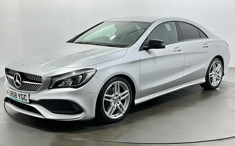 Used Mercedes CLA220 AMG line 177 HP (130 kW) 2017 Silver Coupe