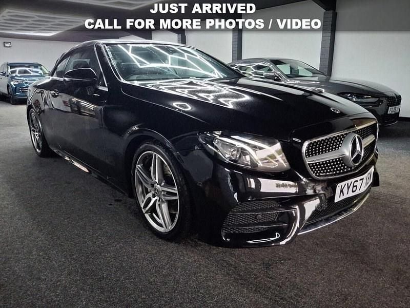 Black Used 2018 Mercedes E220 AMG line Cabriolet | £16,995 (Good price) - Image 1/4