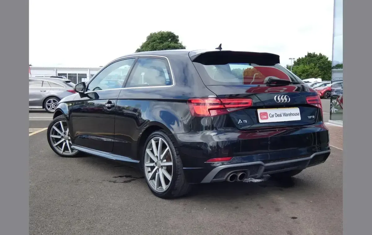 Used Audi A3 S-Line 190 HP (139 kW) 2017 Black Hatchback