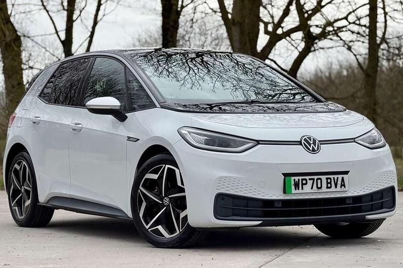 Used VW ID.3 Pro 150 kW (204 HP) 2020 White Hatchback