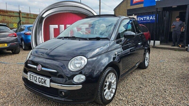 Black Used 2012 Fiat 500C Lounge Cabriolet | £2,995 (Fair price) - Image 1/4