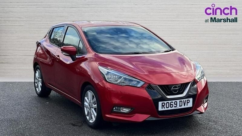 Red Used 2019 Nissan Micra Acenta Hatchback | £8,048 (Good price) - Image 1/4