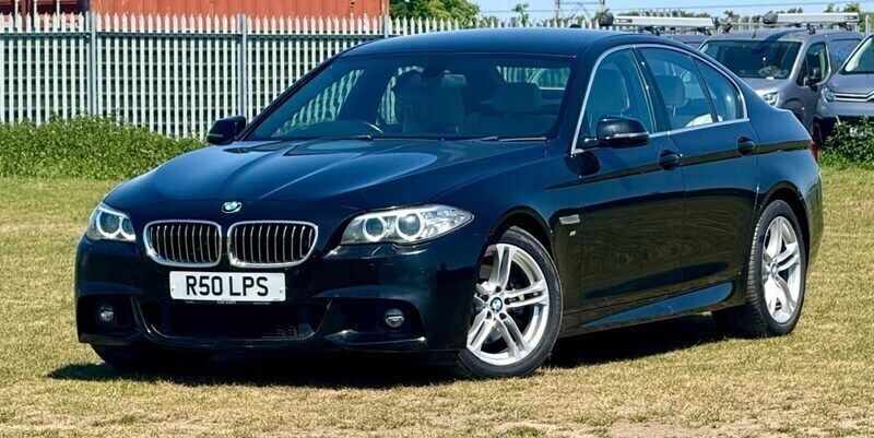 Black Used 2014 BMW 520 M Sport Sedan | £8,450 (Fair price) - Image 1/4