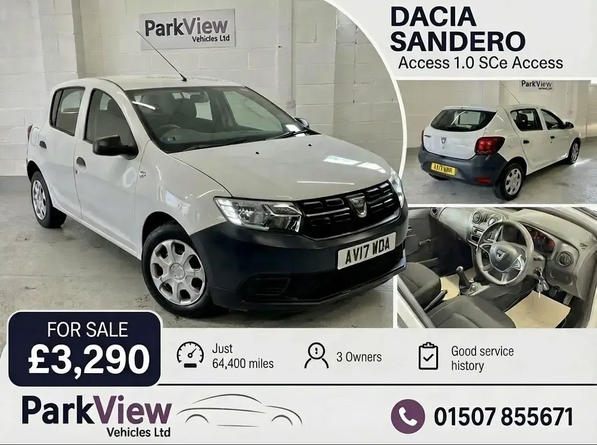 Używany Dacia Sandero Acces 2017 Biały Hatchback