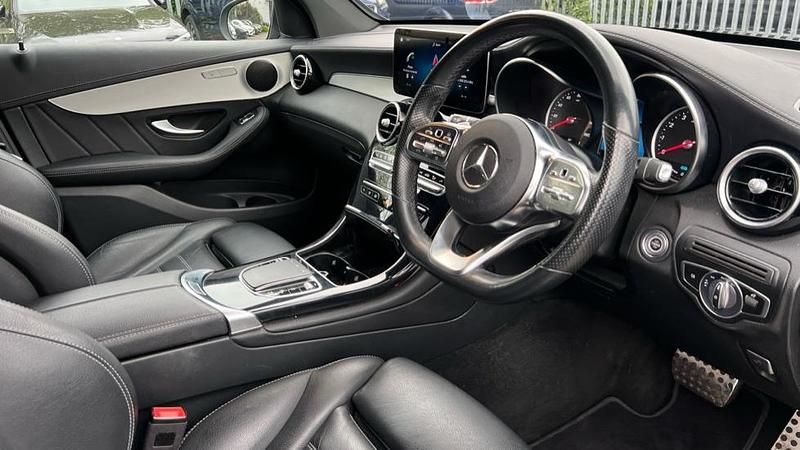 Used Mercedes GLC300 AMG line 258 HP (189 kW) 2021 Obsidian black metallic Coupe