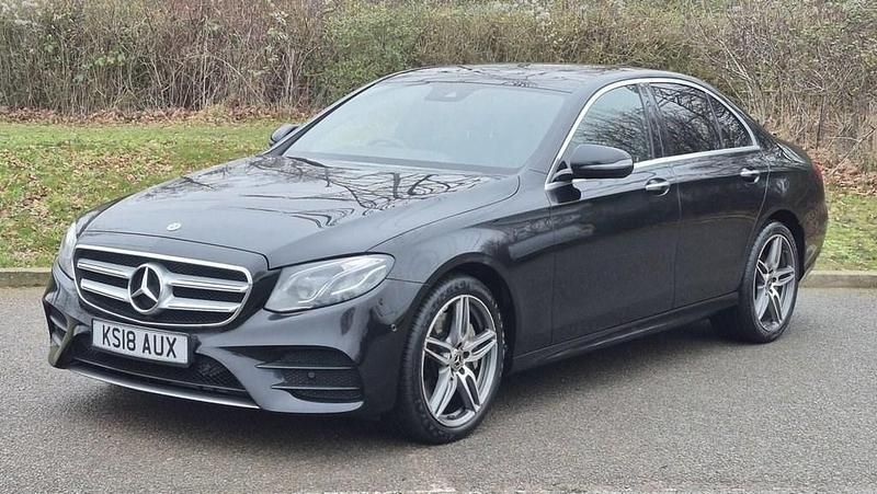 Used Mercedes E350 AMG line 2018 Black Sedan
