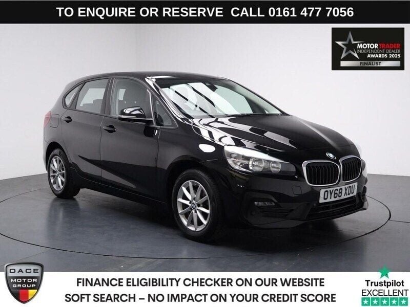 Black Used 2018 BMW 216 Active Tourer Comfort Edition MPV | £10,780 (Fair price) - Image 1/3