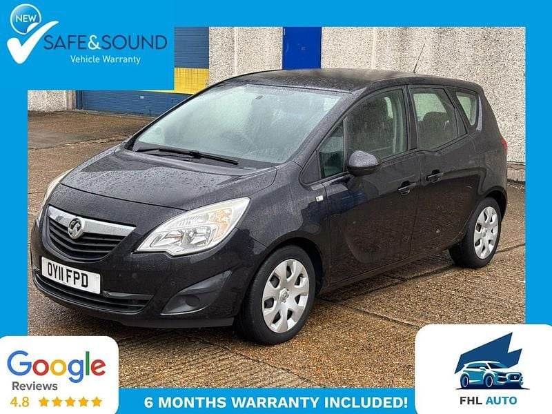 Black Used 2011 Vauxhall Meriva S MPV | £2,000 (Good price) - Image 1/4