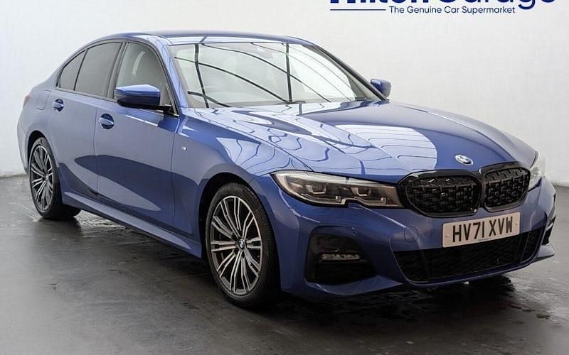 Blue Used 2021 BMW 320 M Sport Sedan | £20,450 (Good price) - Image 1/4