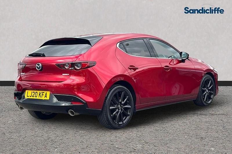 Begagnad Mazda 3 Inclusive 162 HK (119 kW) 2019 Röd Halvkombi