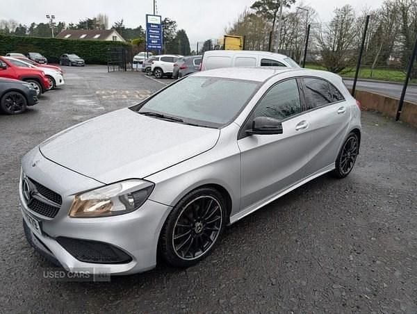 Used Mercedes A160 AMG line 102 HP (75 kW) 2017 Silver Hatchback