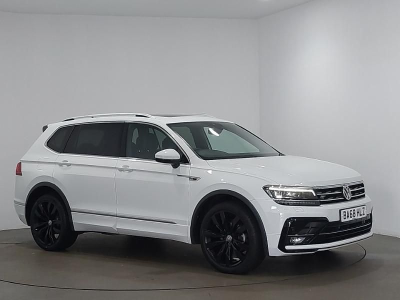 White Used 2019 VW Tiguan Allspace R-line SUV | £20,498 (Good price) - Image 1/4
