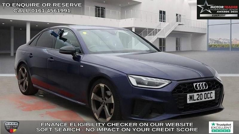 Blue Used 2020 Audi A4 Black Edition Sedan | £19,970 (Fair price) - Image 1/4