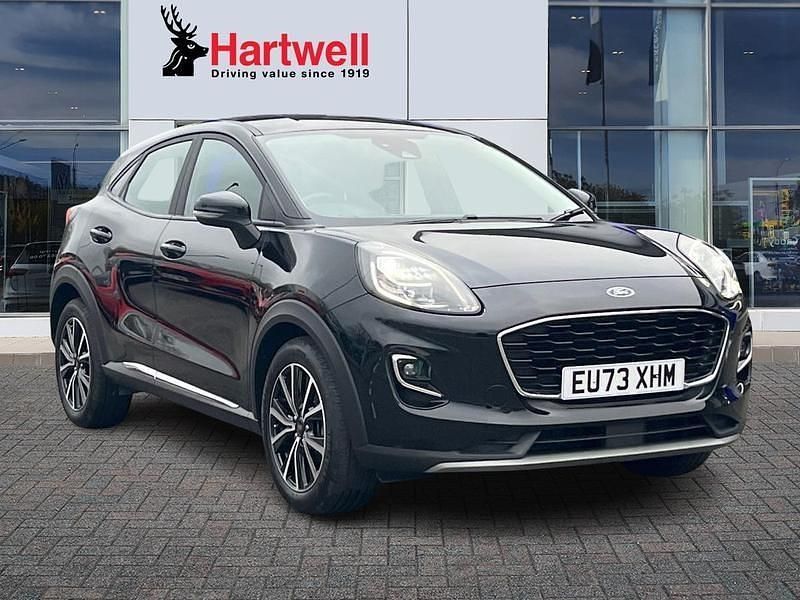 Black Used 2023 Ford Puma Titanium Hatchback | £14,389 (Good price) - Image 1/3