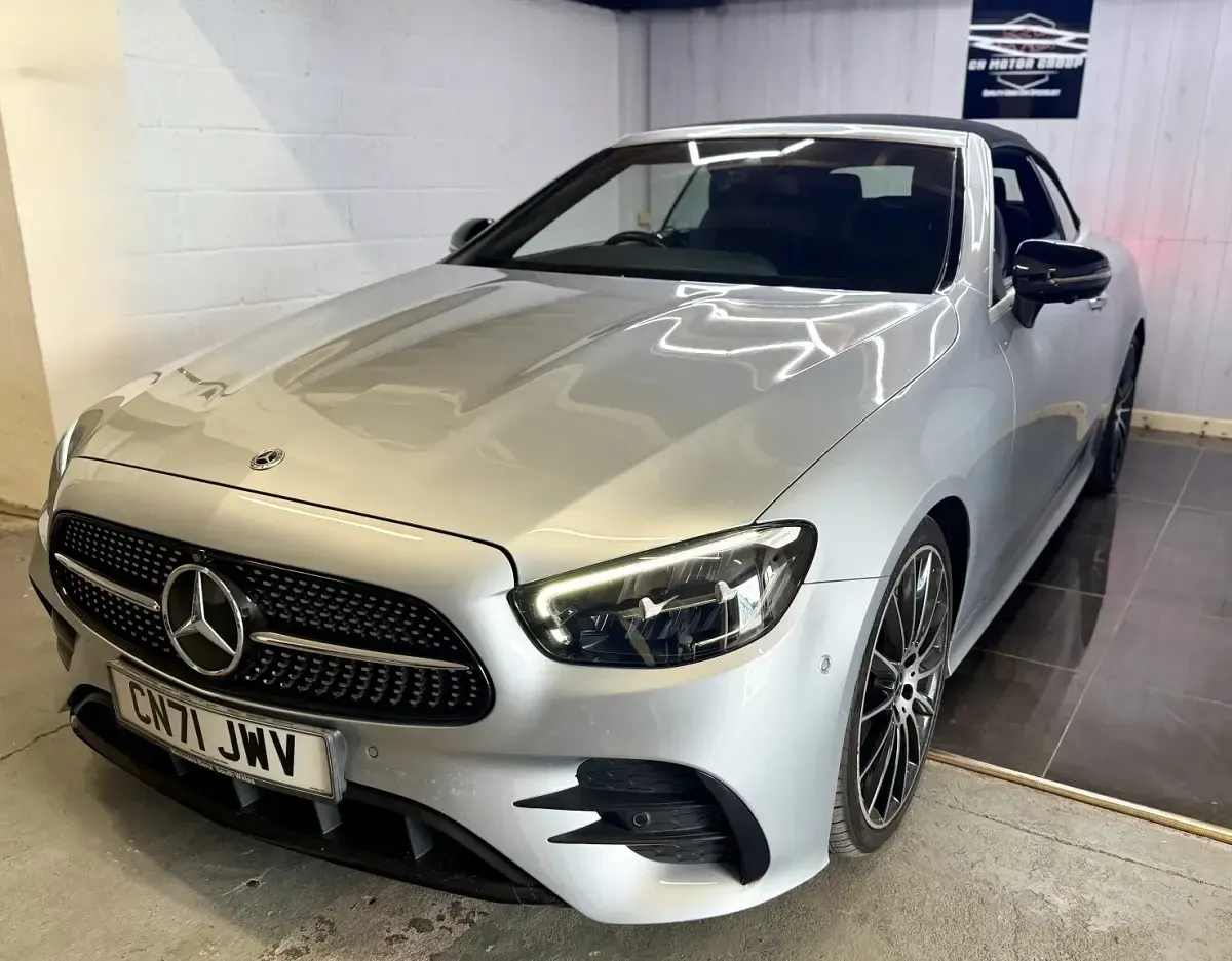 Used Mercedes E300 AMG line 2021 Silver Cabriolet