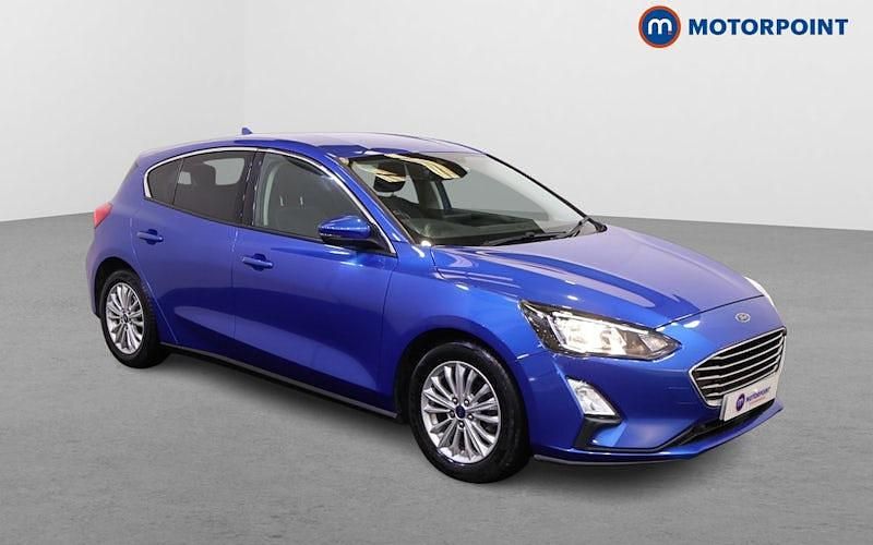 Blue Used 2019 Ford Focus Titanium Hatchback | £11,149 (Fair price) - Image 1/4