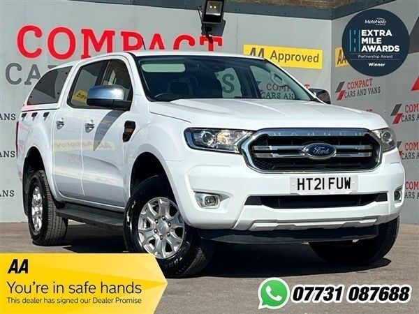 White Used 2021 Ford Ranger XLT Pickup | £19,194 (Expensive) - Image 1/1