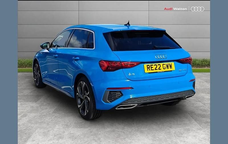 Used Audi A3 S-Line 147 HP (108 kW) 2022 Blue Sedan