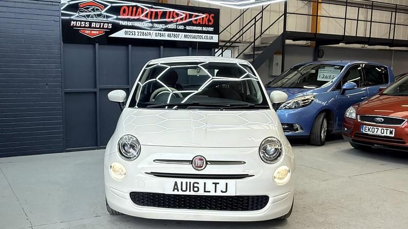 Used Fiat 500 Pop Star 69 HP (50 kW) 2016 White Hatchback